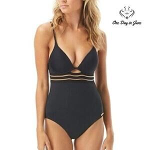 Vince Camuto Coastlines Mesh One Piece Size 6